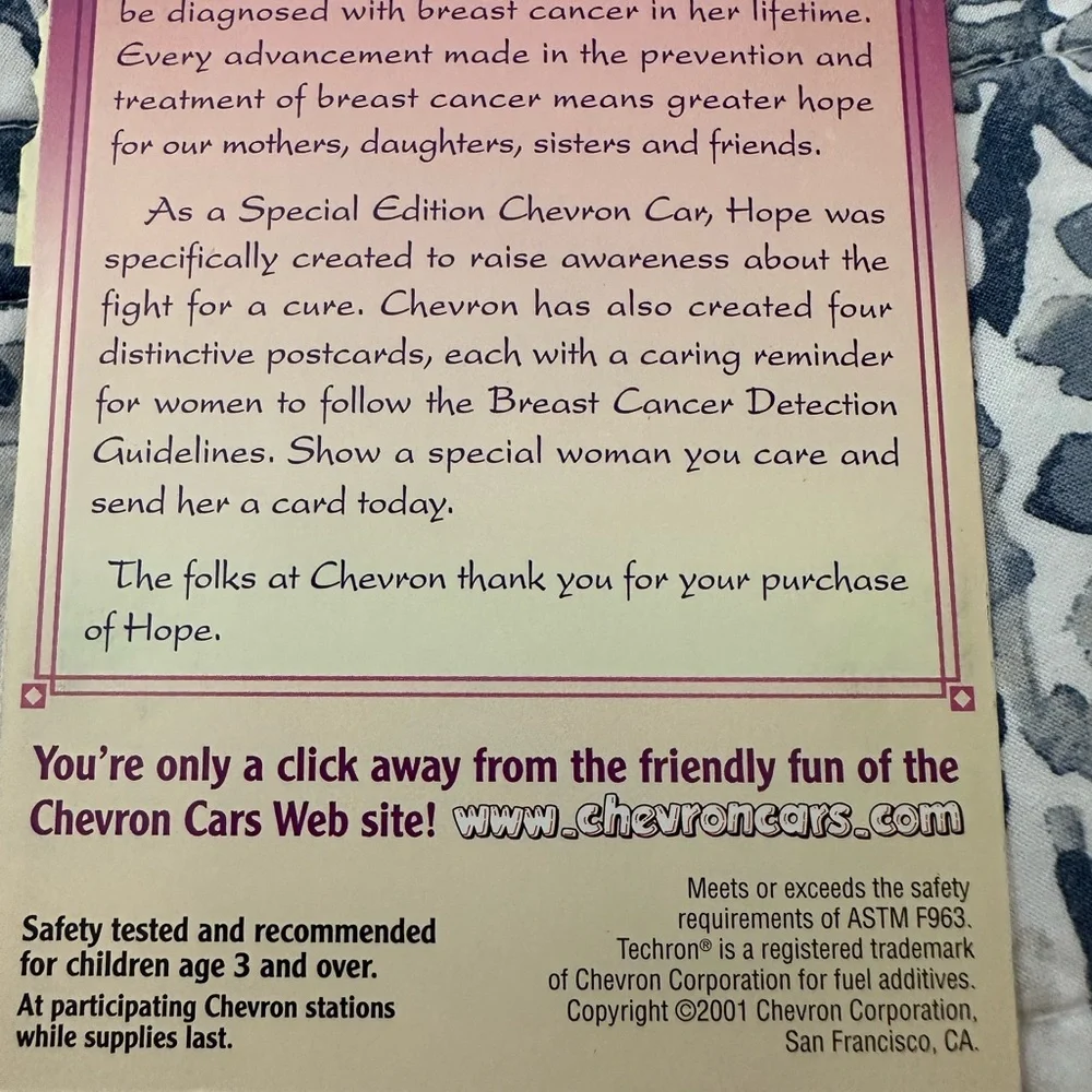 Chevron Cars Special Edition Breast Cancer Awareness pink antique Chevron car. - Picture 8 of 8